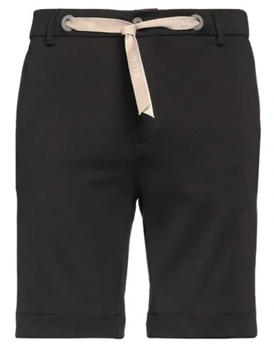 Squad² Man Shorts & Bermuda Shorts Black Size 30 Polyester, Viscose, Elastane