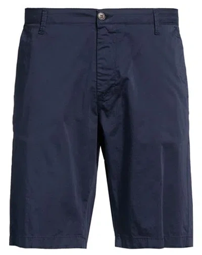 Squad² Man Shorts & Bermuda Shorts Midnight Blue Size 42 Cotton, Elastane