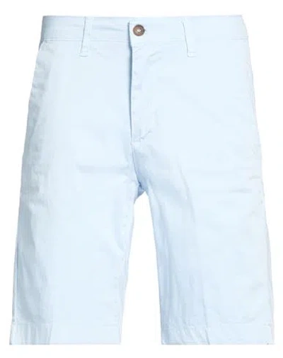Squad² Man Shorts & Bermuda Shorts Sky Blue Size 26 Cotton, Elastane In Gray