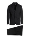 Squad² Man Suit Black Size 46 Polyester, Viscose, Elastane