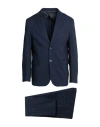 Squad² Man Suit Blue Size 44 Polyester, Viscose, Elastane