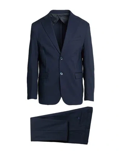 Squad² Man Suit Blue Size 44 Polyester, Viscose, Elastane