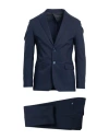 Squad² Man Suit Midnight Blue Size 40 Polyester, Viscose, Elastane In Blue