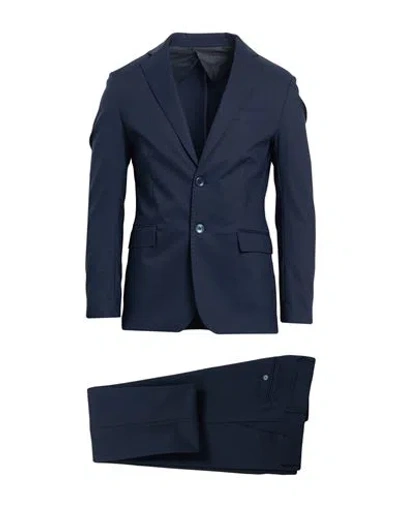 Squad² Man Suit Midnight Blue Size 40 Polyester, Viscose, Elastane