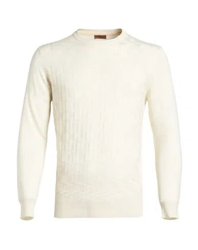 Squad² Man Sweater Cream Size S Polyester, Acrylic, Nylon, Merino Wool In Neutral