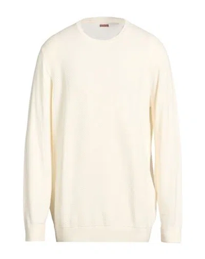 Squad² Man Sweater Cream Size Xxl Viscose, Nylon In Neutral