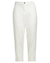 Squad² Woman Pants Ivory Size 8 Polyester, Elastic Fibres