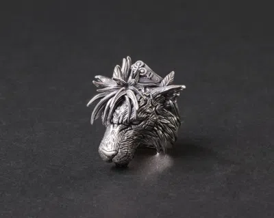 Pre-owned Square Enix Final Fantasy Vii Remake Red Xiii Silver Ring Sv925 Figure Japan