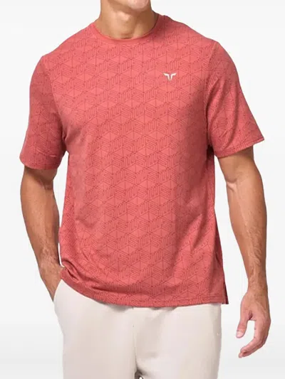 Squatwolf Geometric Print Tee In Pink