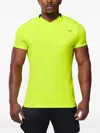 Squatwolf Summerlite V-neck Logo Performance T-shirt In Yellow