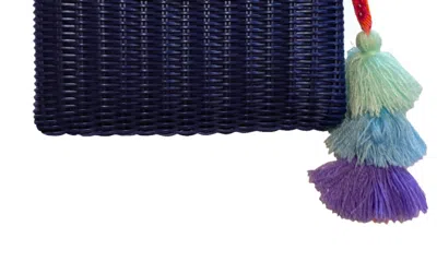 Squeeze De Citron Lemon Drop Citron Bag In Navy In Blue