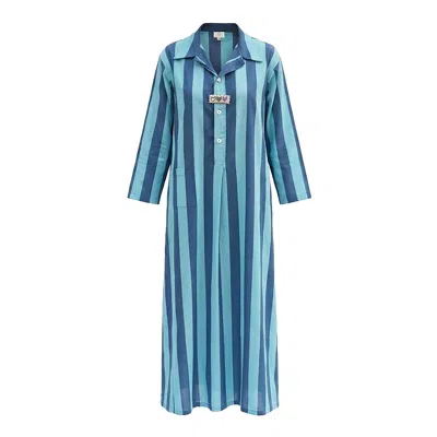 Sr By Sonali Raman Women's Blue Genoa In Multi