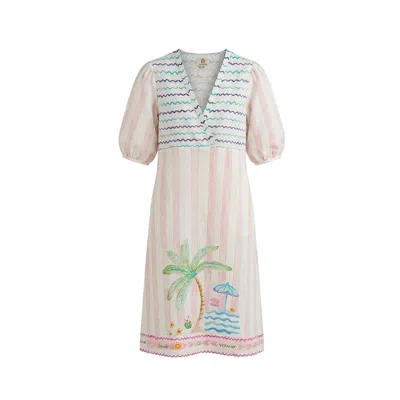 Sr By Sonali Raman Women's Fiji Tropical Print In Pink