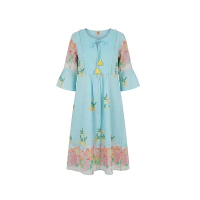 Sr By Sonali Raman Women's Nice Menton Print In Blue
