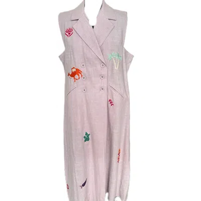 Sr By Sonali Raman Women's Purple Lira Sleeveless Jacket