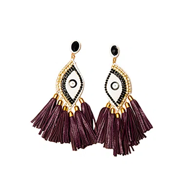 Sr By Sonali Raman Women's White / Purple Nazar Purple In Multi