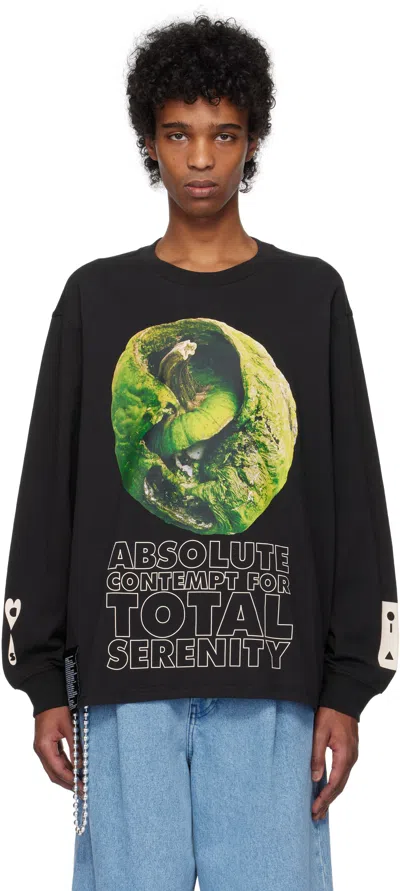 S.r. Studio. La. Ca. Black Otw By Vans Edition Acts Oversized Long Sleeve T-shirt In Vans Black