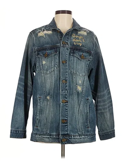 Pre-owned Sr Vs. Sandrine Rose "the Virgin Label" Denim Jacket In Blue