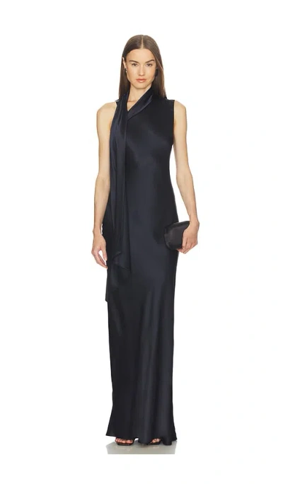 Srg Arden Silk Dress In Blue