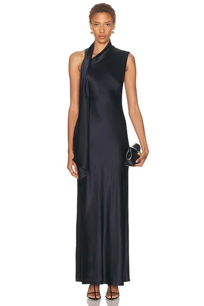 Srg Arden Silk Dress In Blue