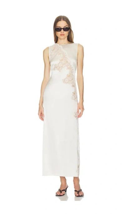 Srg Briar Silk Maxi Dress In White