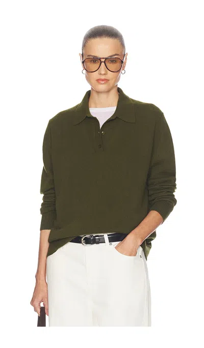Srg Embla Cashmere Polo In Green