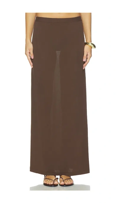 Srg Emersyn Knit Skirt In Brown