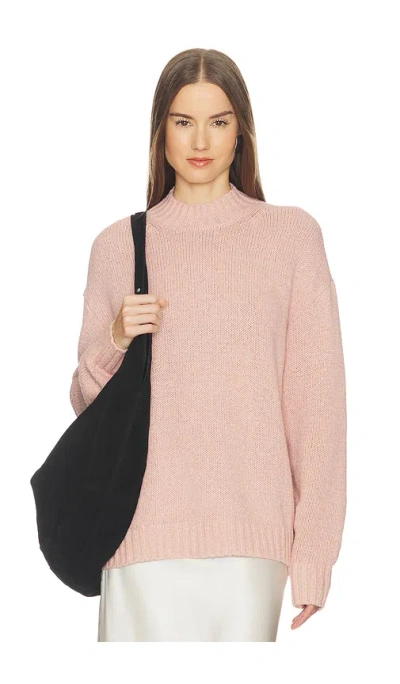 Srg Everlie Mockneck Sweater In Pink