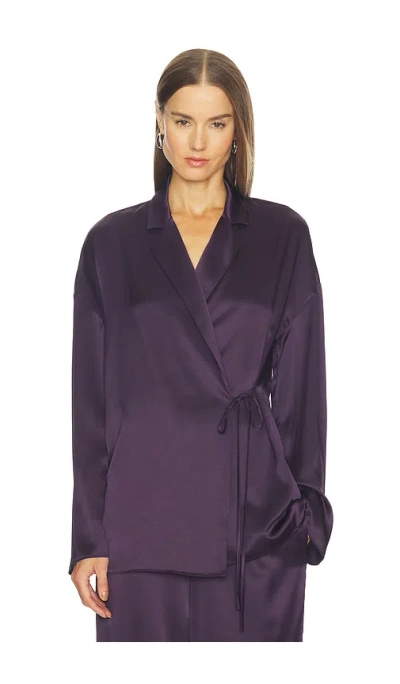 Srg Finley Silk Top In Purple