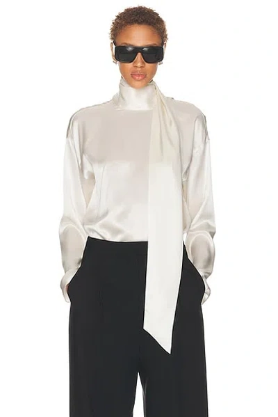 Srg Galia Silk Top In White