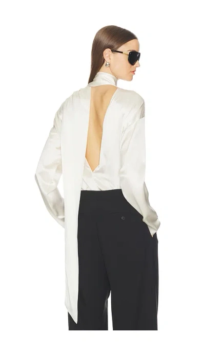 Srg Galia Silk Top In White