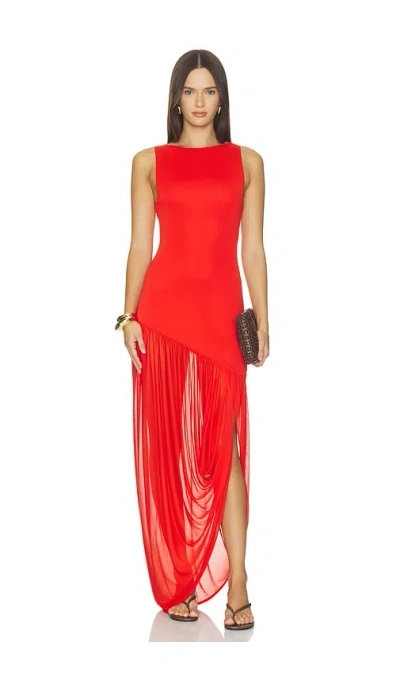 Srg Henry Maxi Dress In Chili