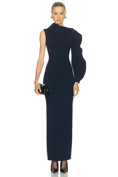 Srg Himani Compact Knit Dress In Blue