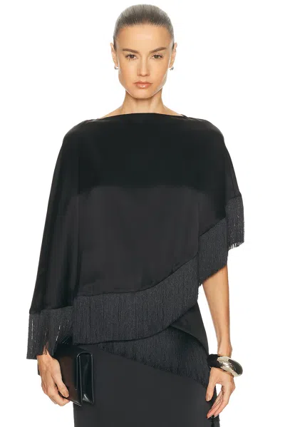 Srg Joelle Silk Top In Black