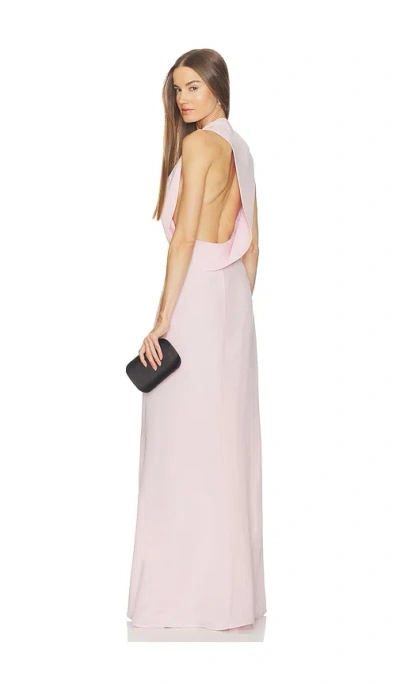Srg Karina Silk Gown In Pink