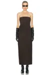 Srg Kim Suede Dress In Brown