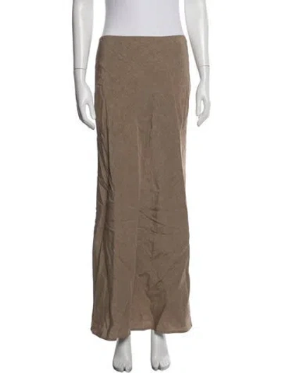 Pre-owned Srg Long Skirt In Brown