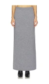 Srg Mattie Knit Maxi Skirt In Gray