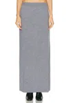 Srg Mattie Knit Maxi Skirt In Gray