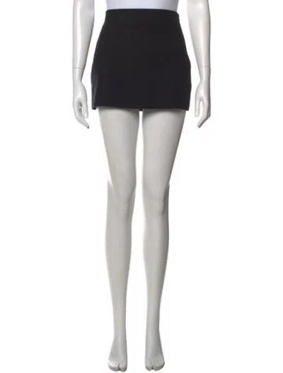 Pre-owned Srg Mini Skirt In Black