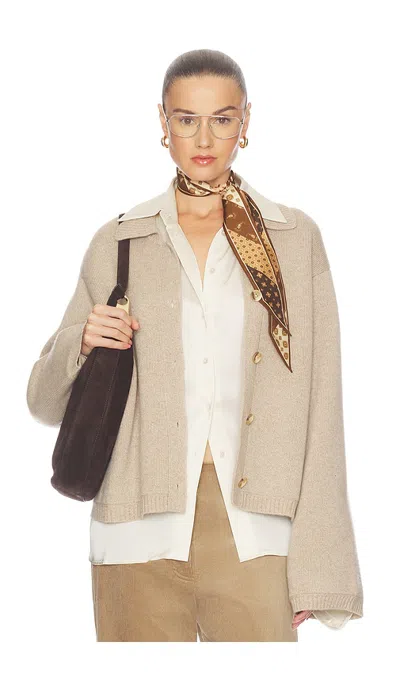 Srg Orli Cashmere Cardigan In Neutral