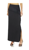 Srg Sandra Silk Skirt In Black