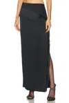 Srg Sandra Silk Skirt In Black