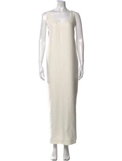 Pre-owned Srg Scoop Neck Long Dress In Neutrals