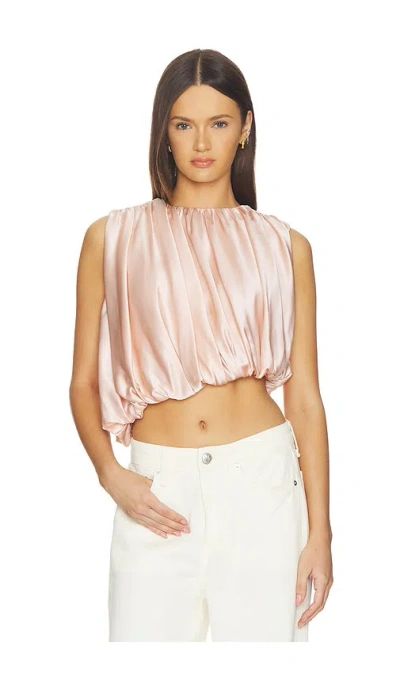 Srg Sunna Silk Top In Pink