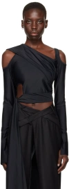 Srvc Black Siren Long Sleeve T-shirt In Black