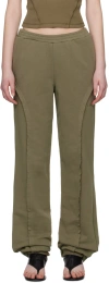 Srvc Khaki Mile-high Sweatpants In Olive