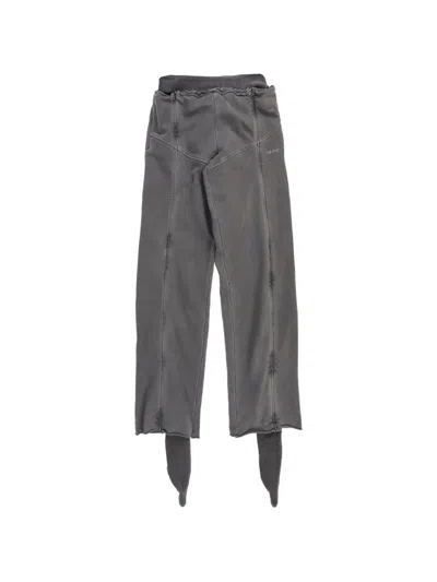 Srvc Studio Baxter Distressed Panelled Track Pants In Gray