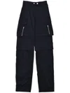 Srvc Studio Cotton Cargo Trousers In Blue