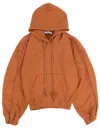 Srvc Studio Cotton Hoodie In Orange